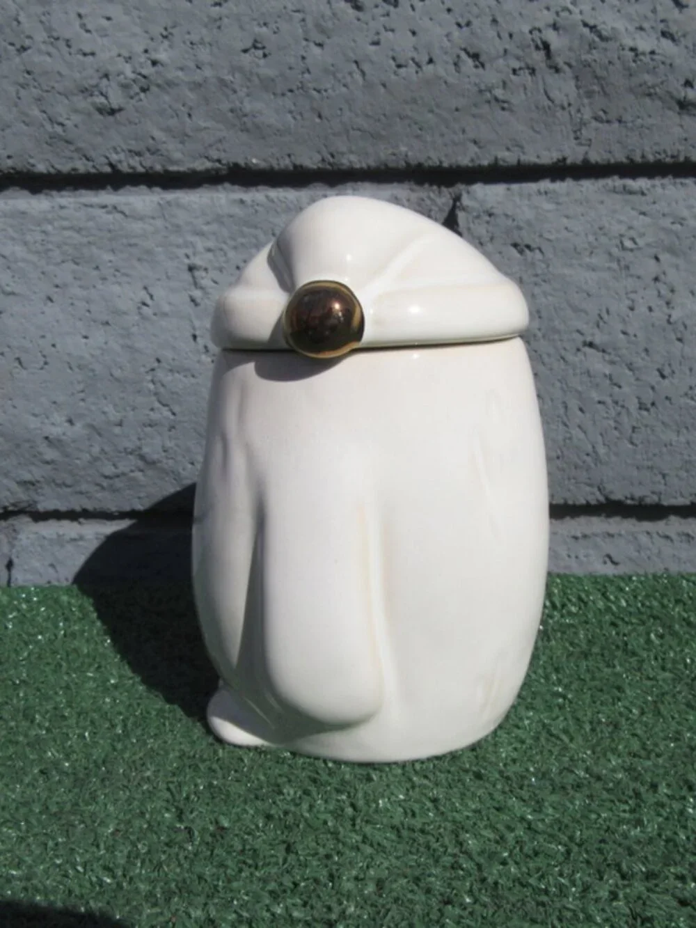 Set of 2 West Elm Yeti Figure Coffee Mugs w/ Lids Abominable Snowman
